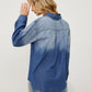 Pocketed Button Up Dropped Shoulder Denim Jakcet