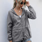 Drawstring Zip-Up Hooded Jacket