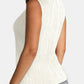 Textured Mock Neck Tank