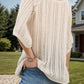 Openwork Round Neck Cover-Up