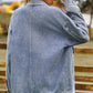 Dropped Shoulder Denim Jacket with Pockets