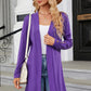 Open Front Long Sleeve Cardigan