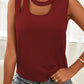 Cutout Sleeveless Top