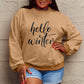 Simply Love Full Size HELLO WINTER Graphic Sweatshirt