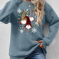 Faceless Gnomes Graphic Drop Shoulder Sweatshirt