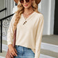 V-Neck Long Sleeve T-Shirt