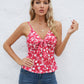 Tied Floral V-Neck Cami