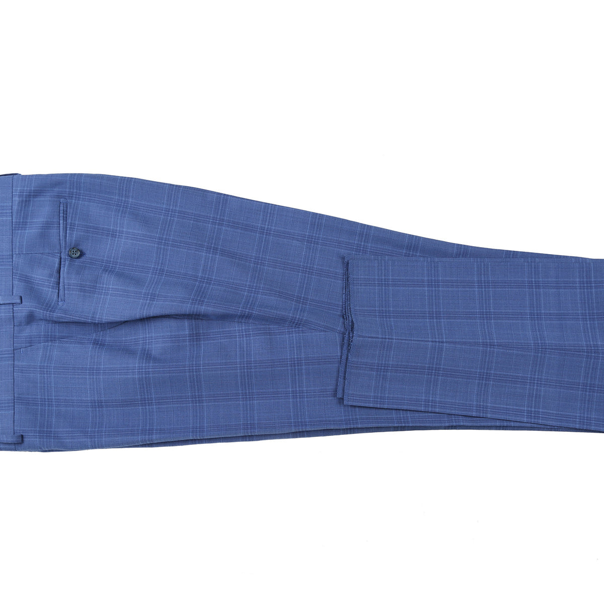 293-10 Men's 2-Piece Slim Fit Windowpane Check Dress Stretch Suit