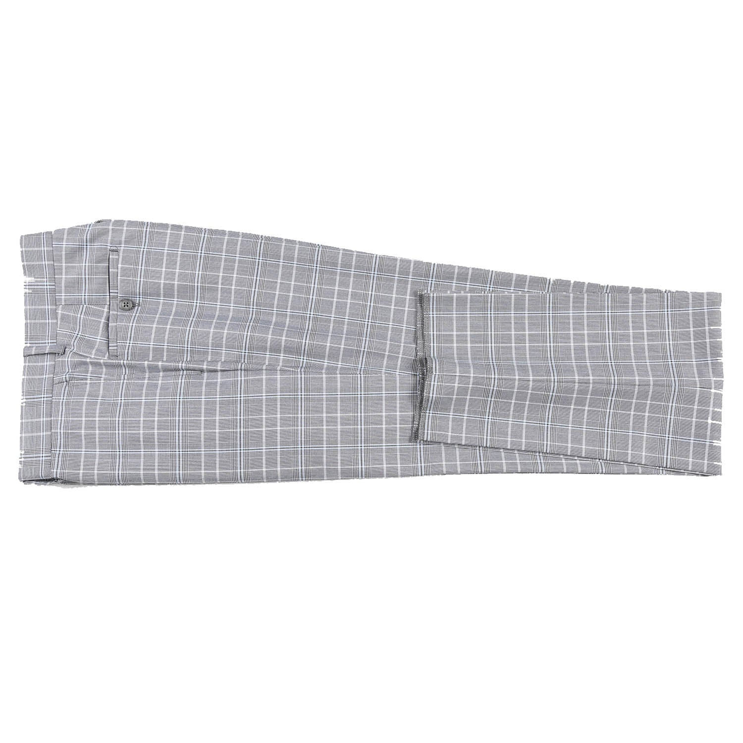 82-60-092EL White Smoke Plaid Suit