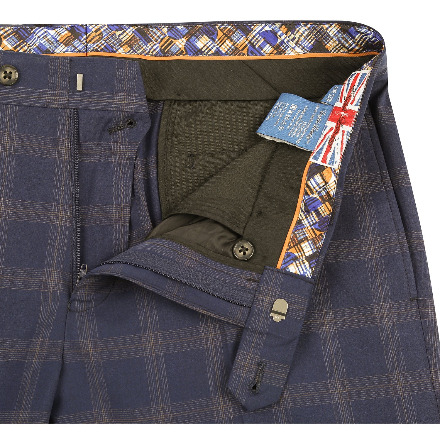 12-58-410EL Midnight Blue Check Suit