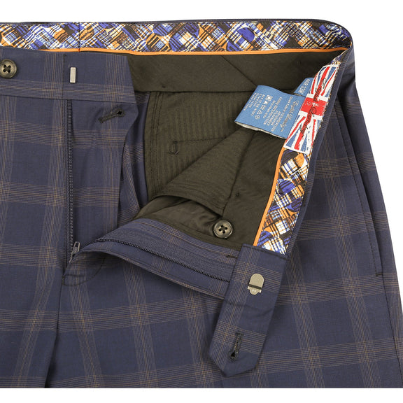 12-58-410EL Midnight Blue Check Suit