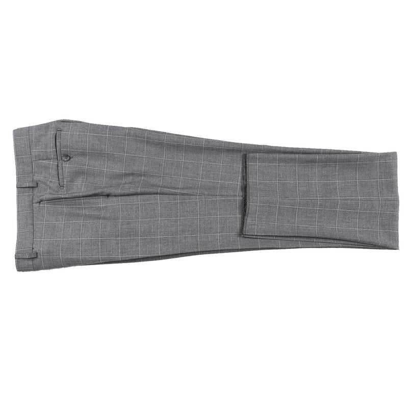 82-54-092EL Slim Fit Gray Windowpane Suit