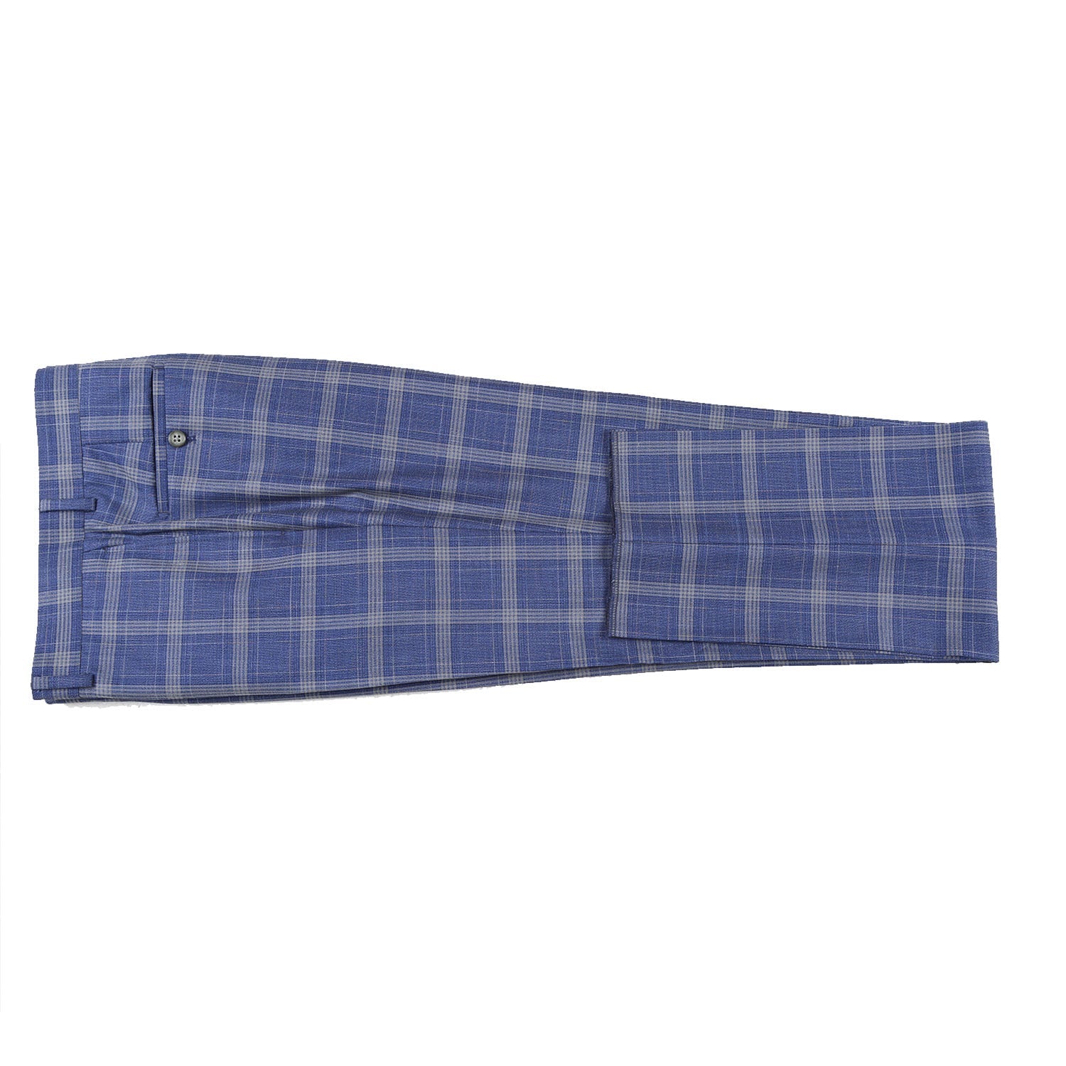 82-60-400EL Blue with Marigold Check Suit
