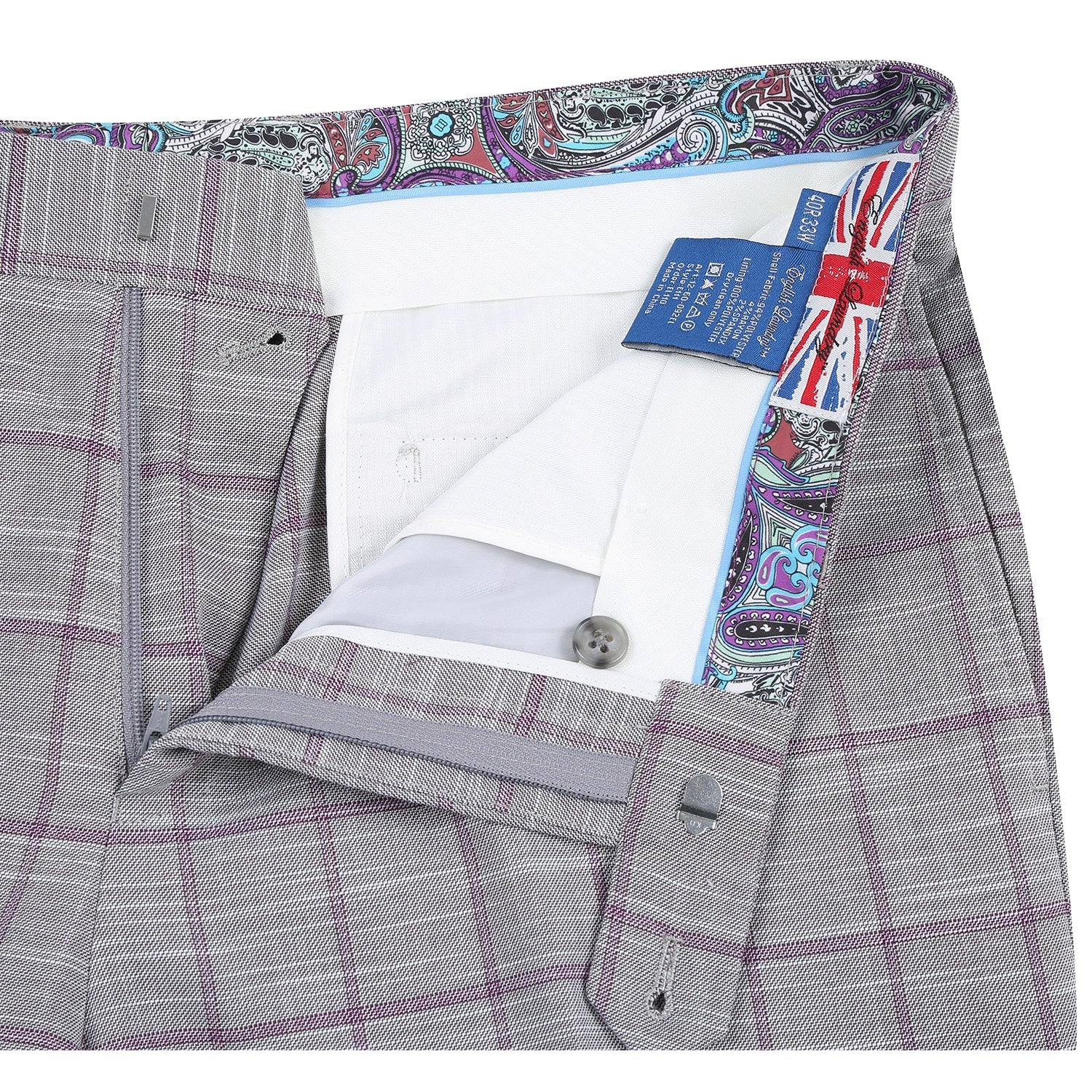 12-60-092EL White Check Suit