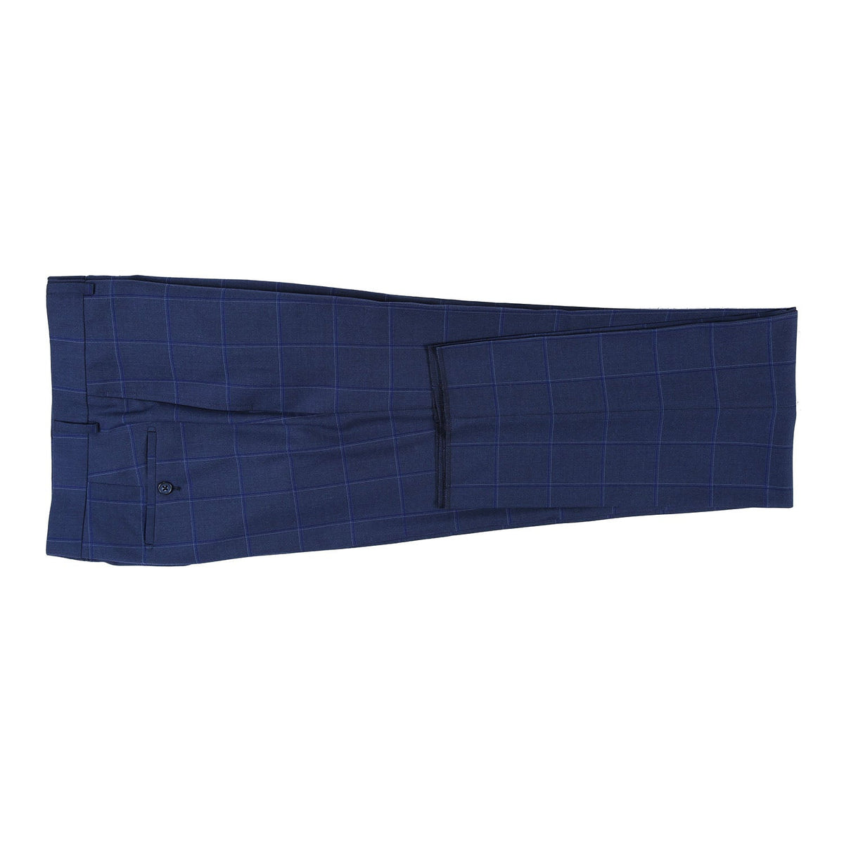 82-52-412EL Dark Blue Windowpane Check Suit