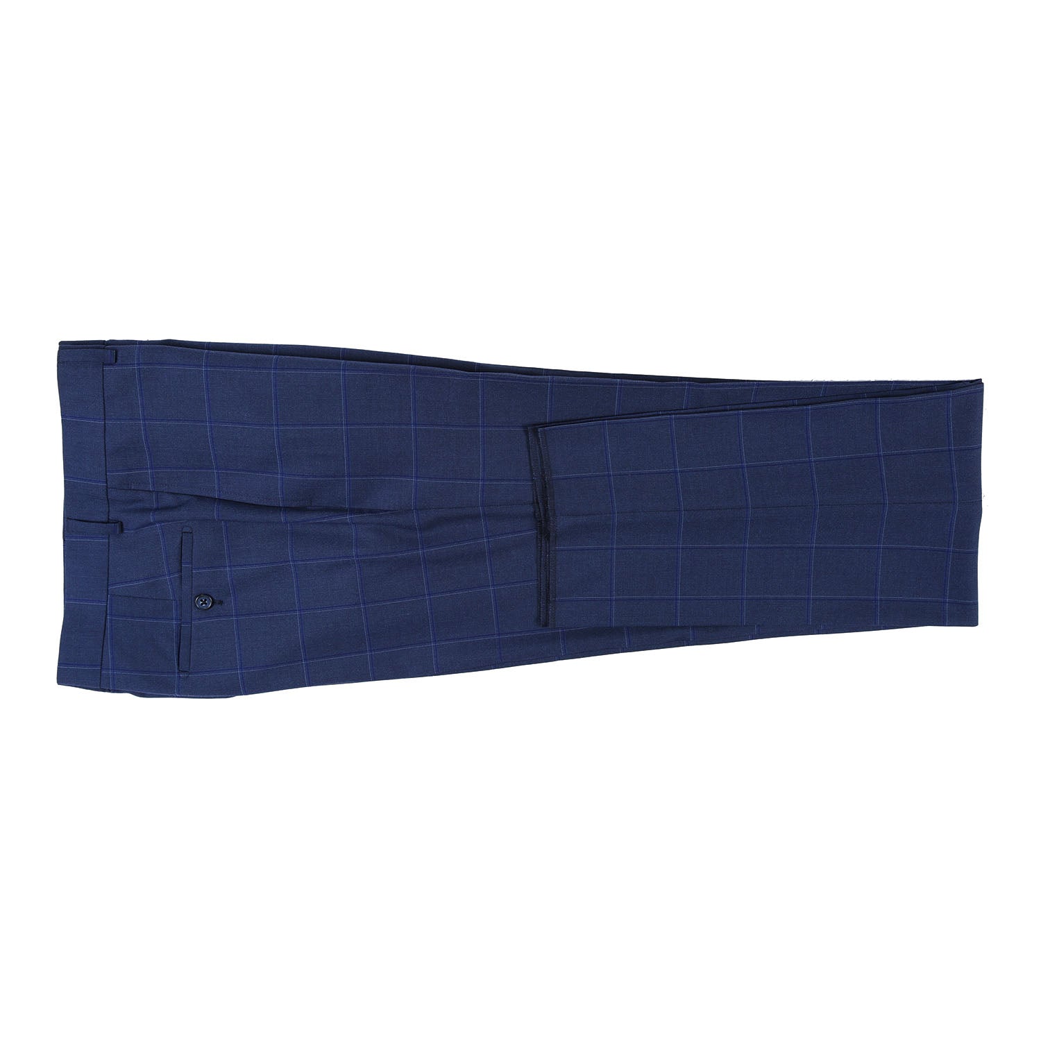 82-52-412EL Dark Blue Windowpane Check Suit