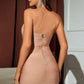 Halter Neck Zip-Back Bandage Dress