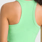 Racerback Cropped Sports Tank