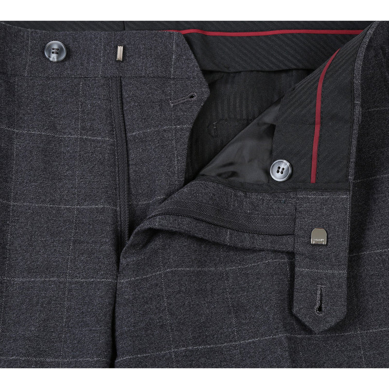 293-31 Men's New Slim Fit Checked Suits