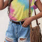 Printed Round Neck Short Sleeve T-Shirt