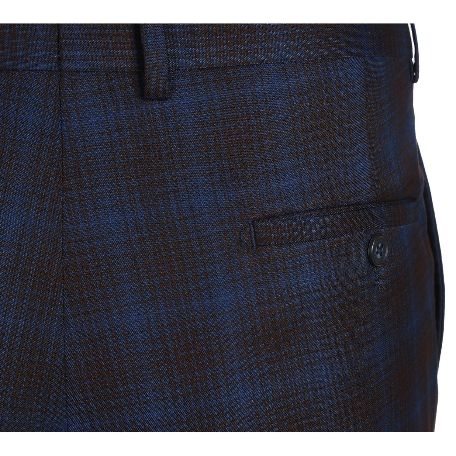 82-55-470EL Navy with Burgundy Check Suit