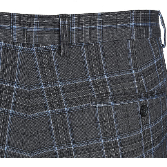 293-28 Men's Slim Fit Checked Suits