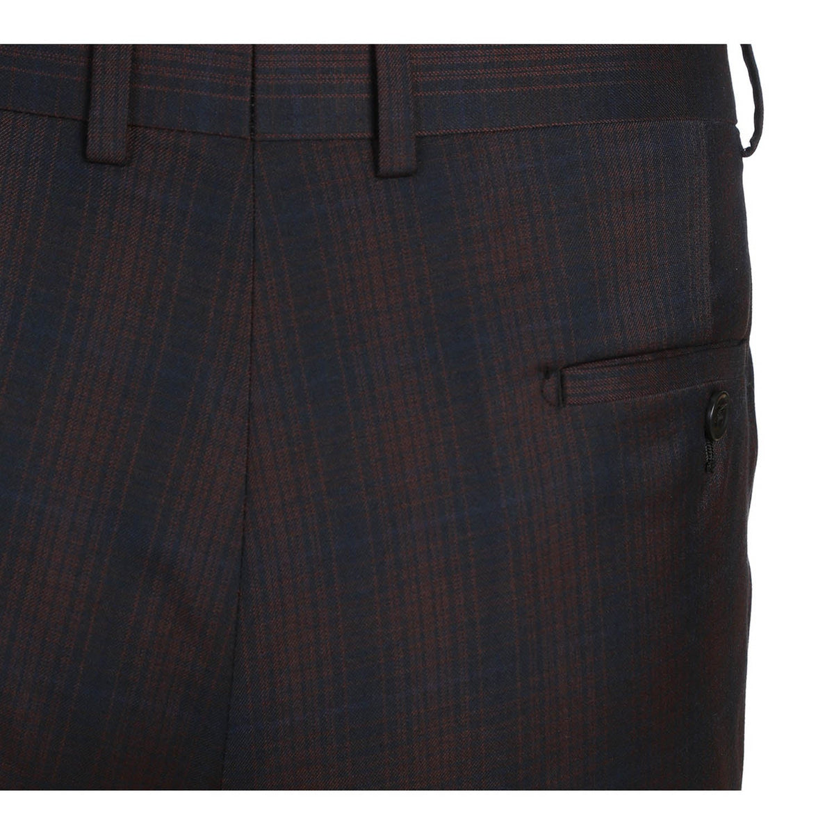 82-56-410EL Coffee with Red Check Suit