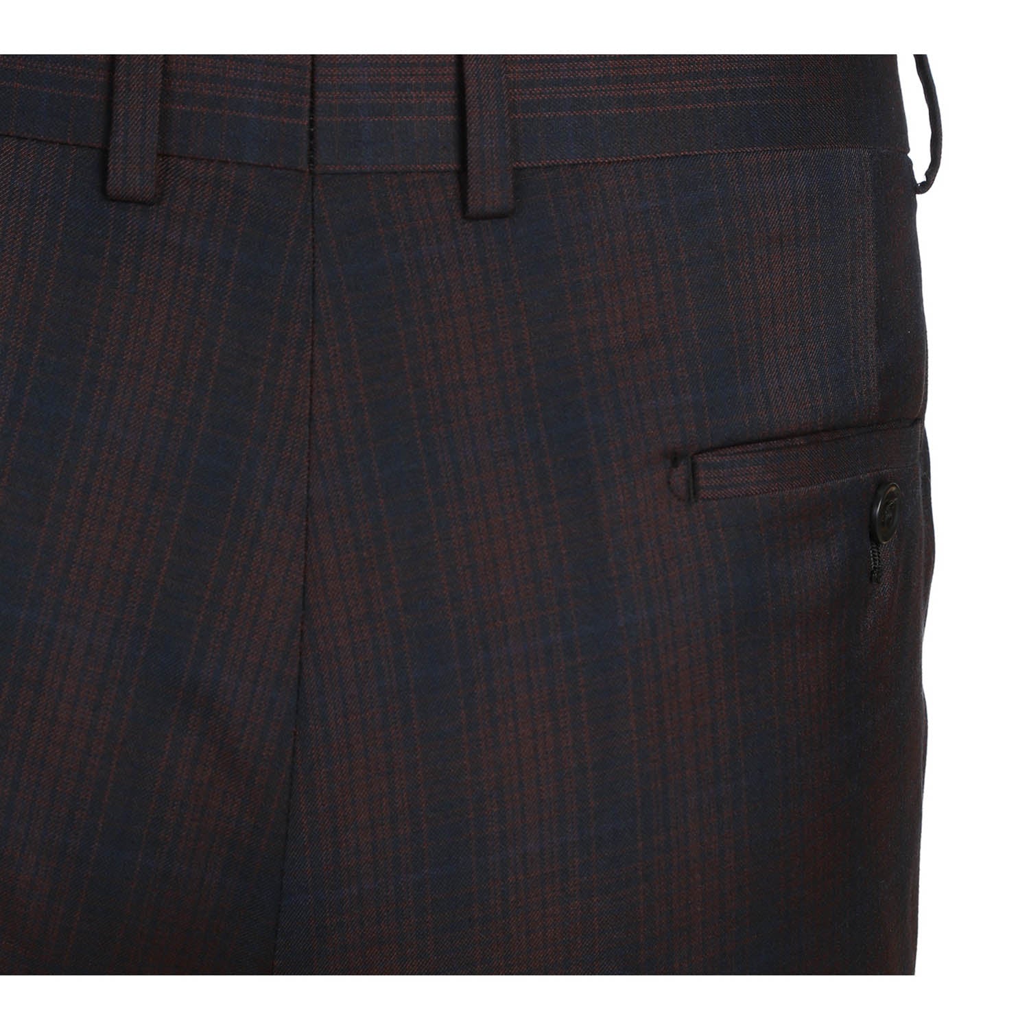 82-56-410EL Coffee with Red Check Suit