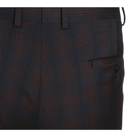 82-56-410EL Coffee with Red Check Suit