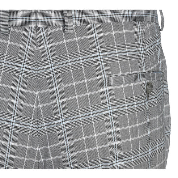 82-60-092EL White Smoke Plaid Suit