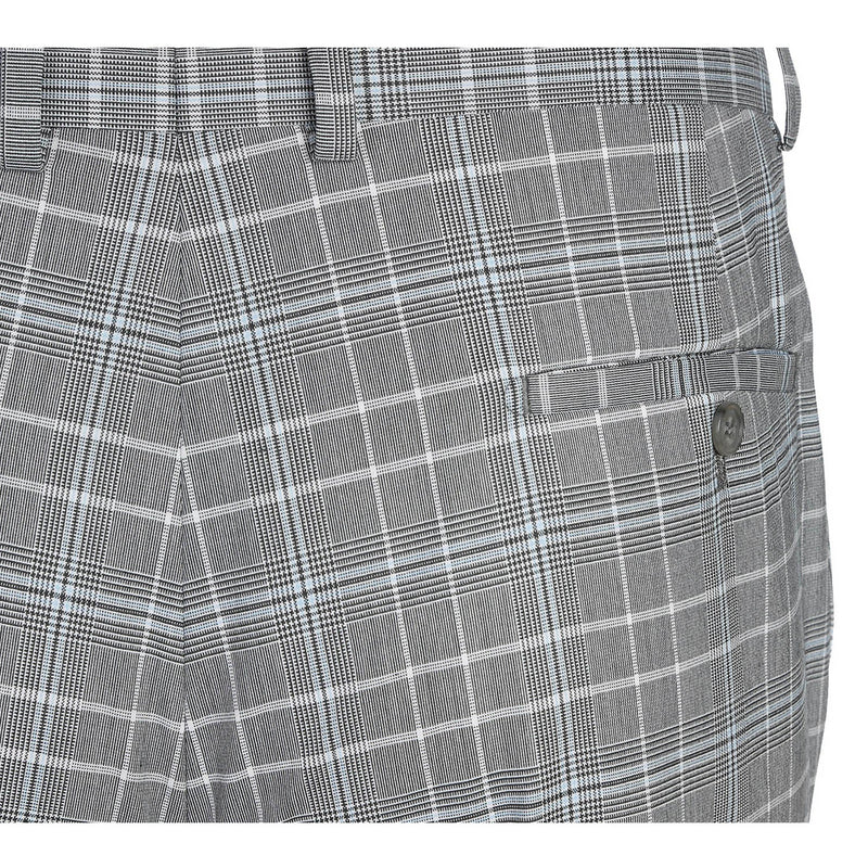 82-60-092EL White Smoke Plaid Suit