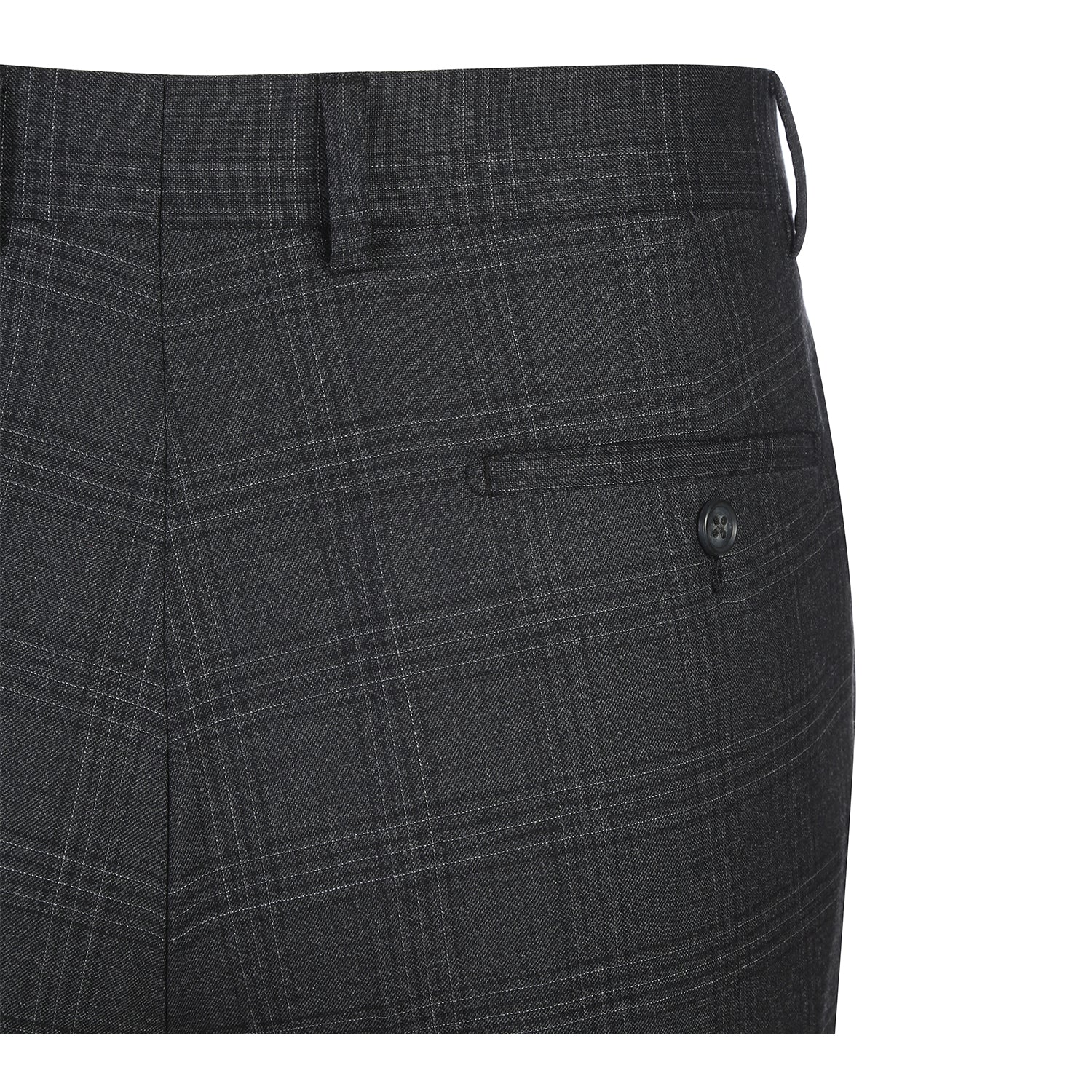 EL12-58-095 Dark Gray Check Suit