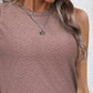 Eyelet Round Neck Tank