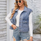 Cap Sleeve Denim Jacket with Pockets