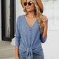 Ribbed Button Up Long Sleeve Cardigan