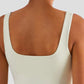 Square Neck Cropped Sports Tank