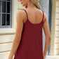 Eyelet Scoop Neck Ruched Cami