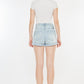 Kancan High Rise Repaired Mom Denim Shorts