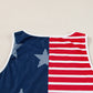 US Flag Round Neck Tank