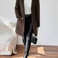 Open Front Long Sleeve Winter Coat