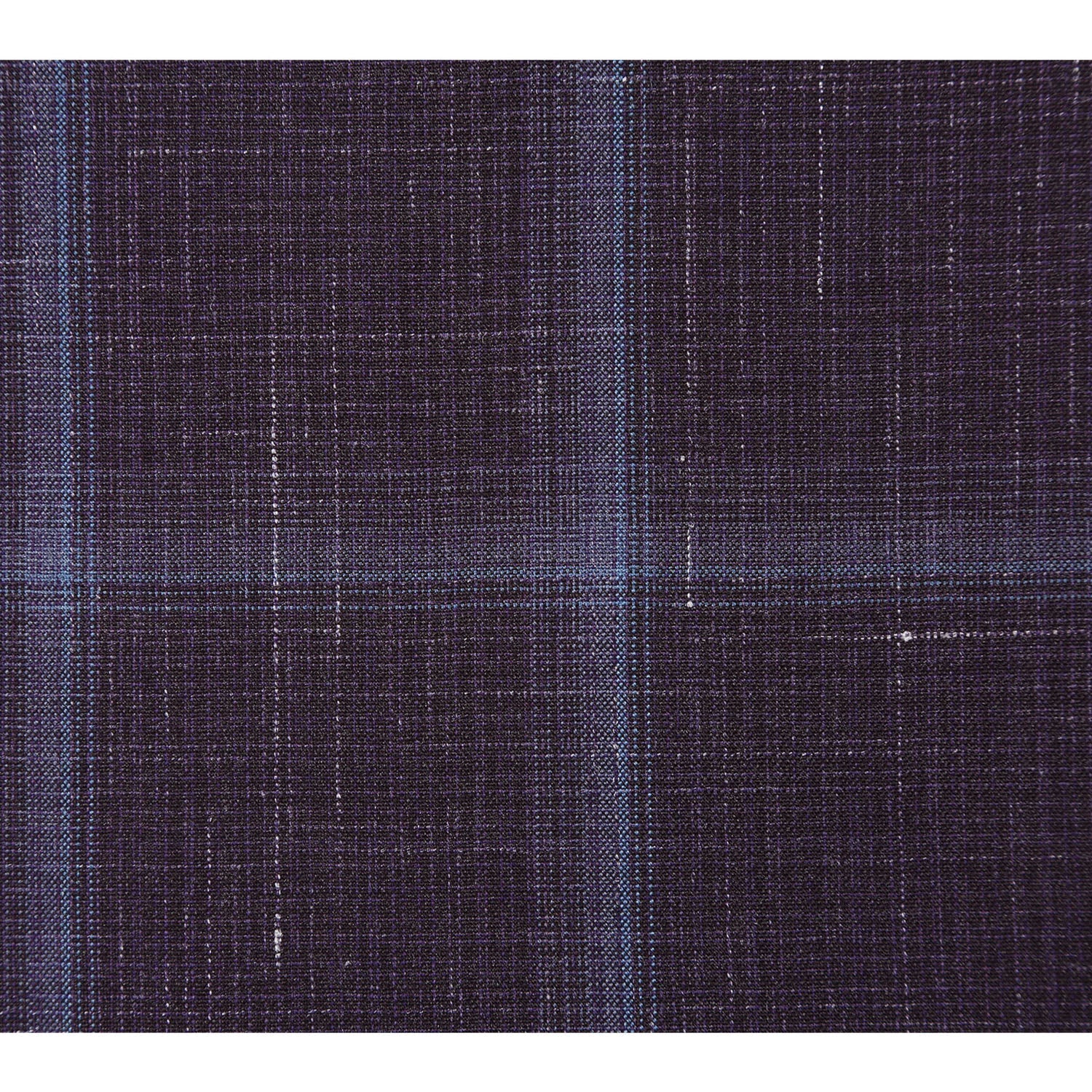 EL72-62-900 Purple Window Pane Check Wool Suit