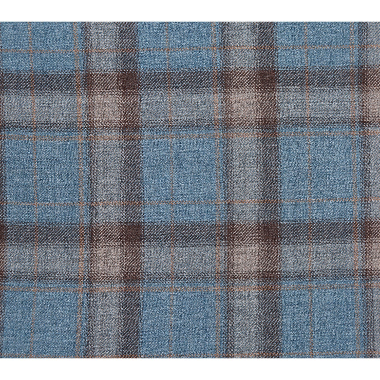 EL72-57-470 Light Gray with Bronze Stereoscopic-Grid Wool Suit