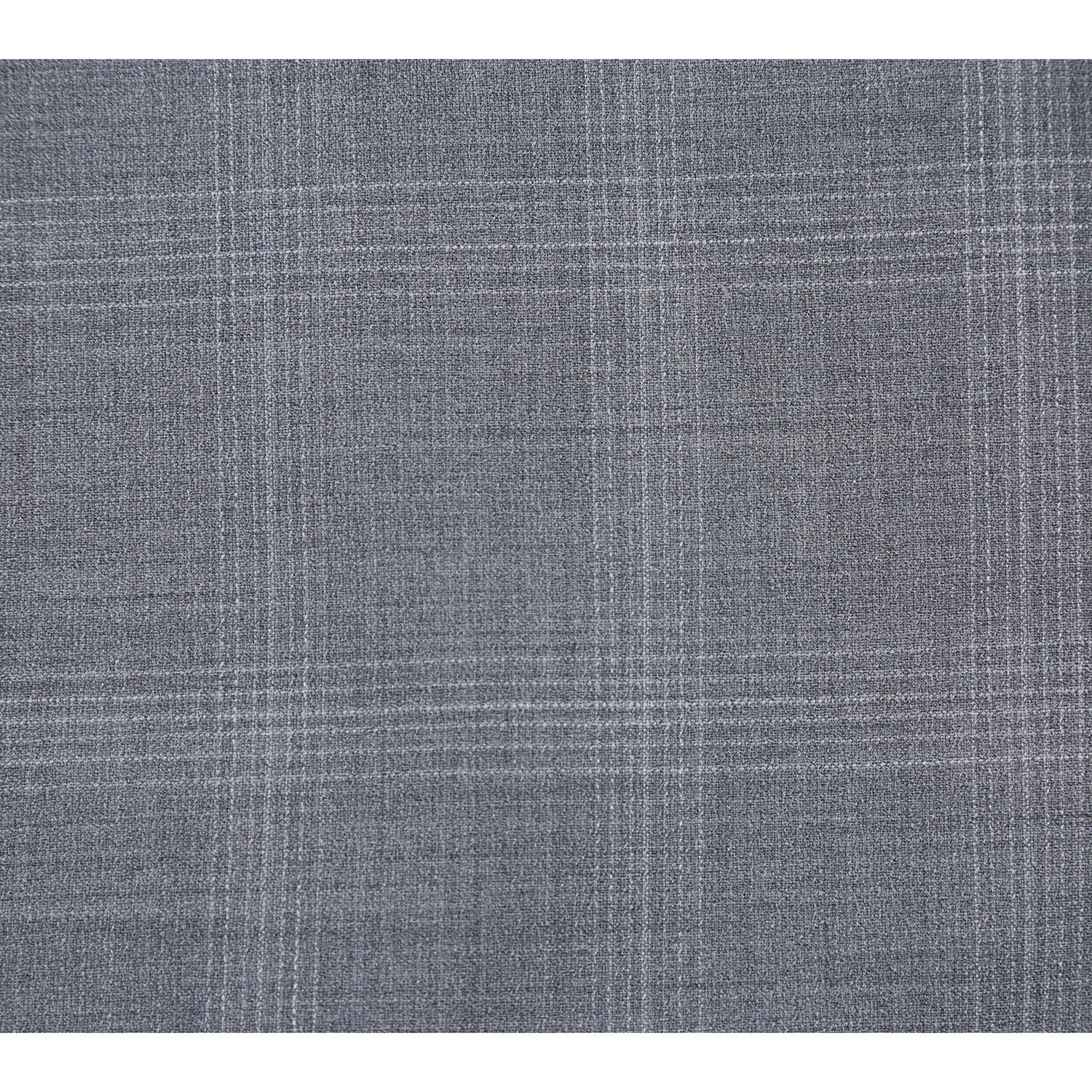 EL72-62-092 Light Gray Window Pane Check Wool Suit