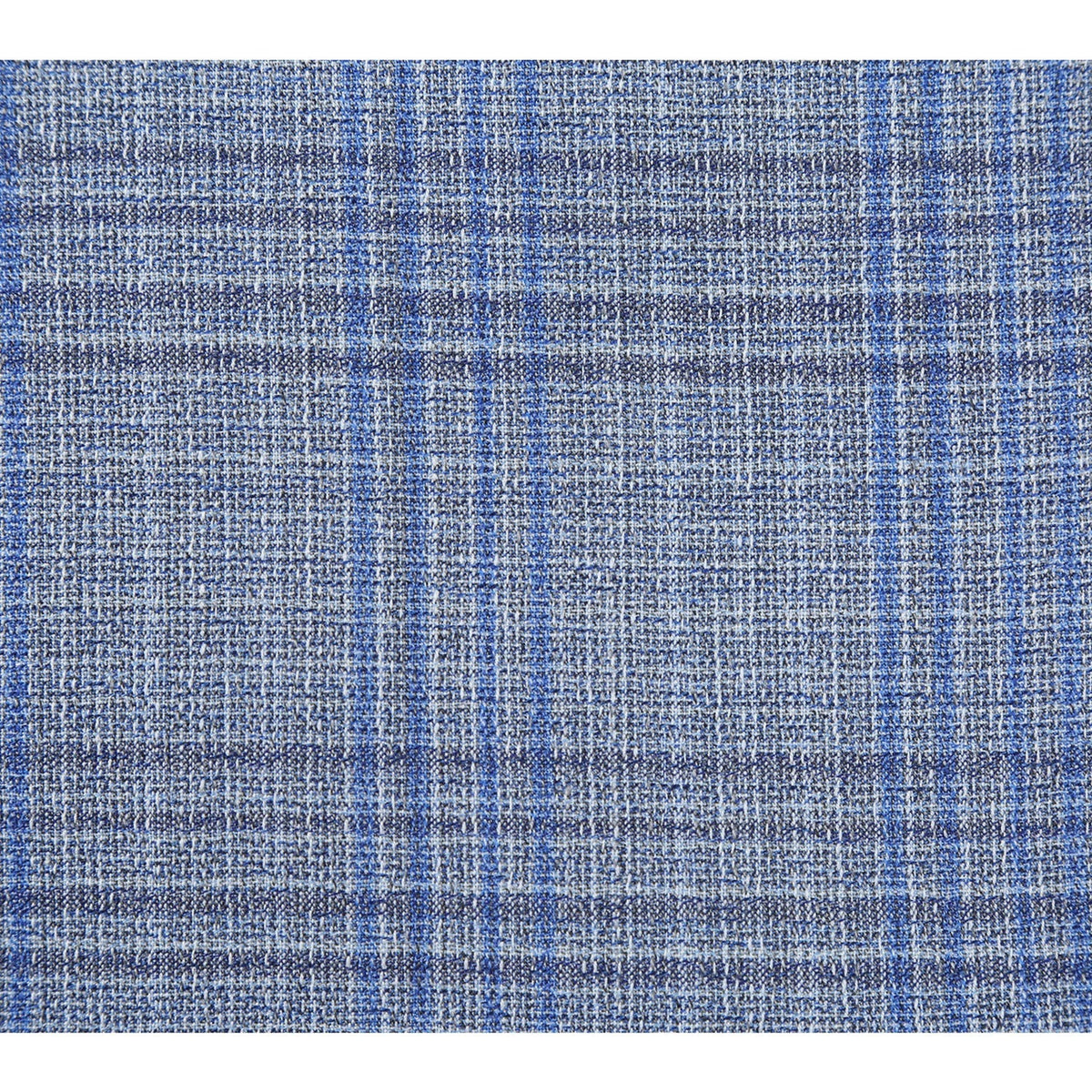 EL72-68-401 Light Gray with Blue Check Wool Suit