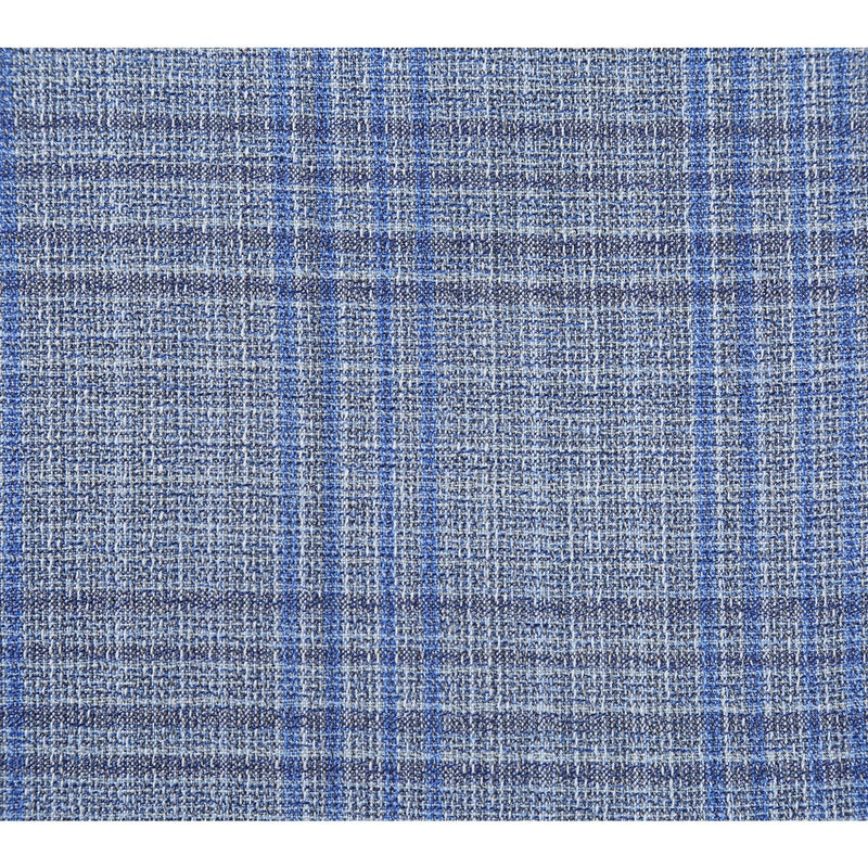 EL72-68-401 Light Gray with Blue Check Wool Suit