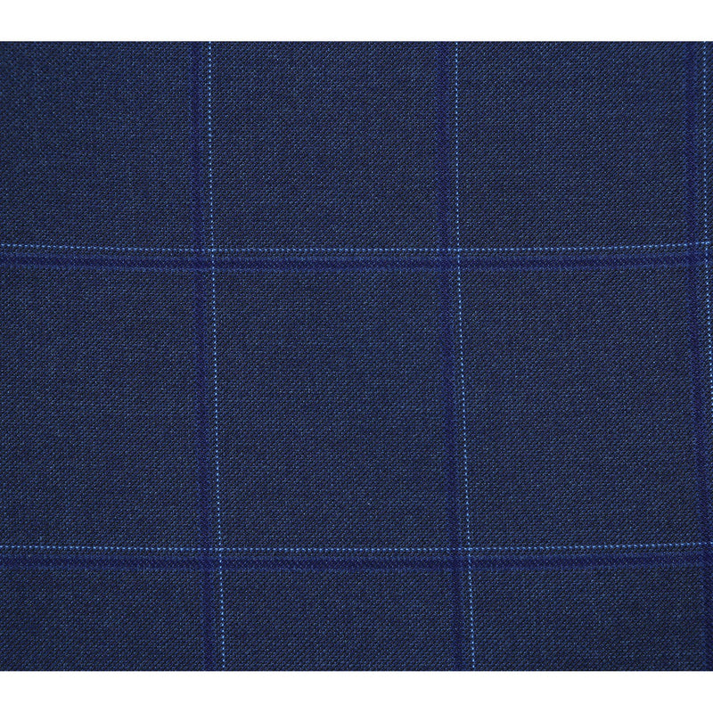 82-52-412EL Dark Blue Windowpane Check Suit