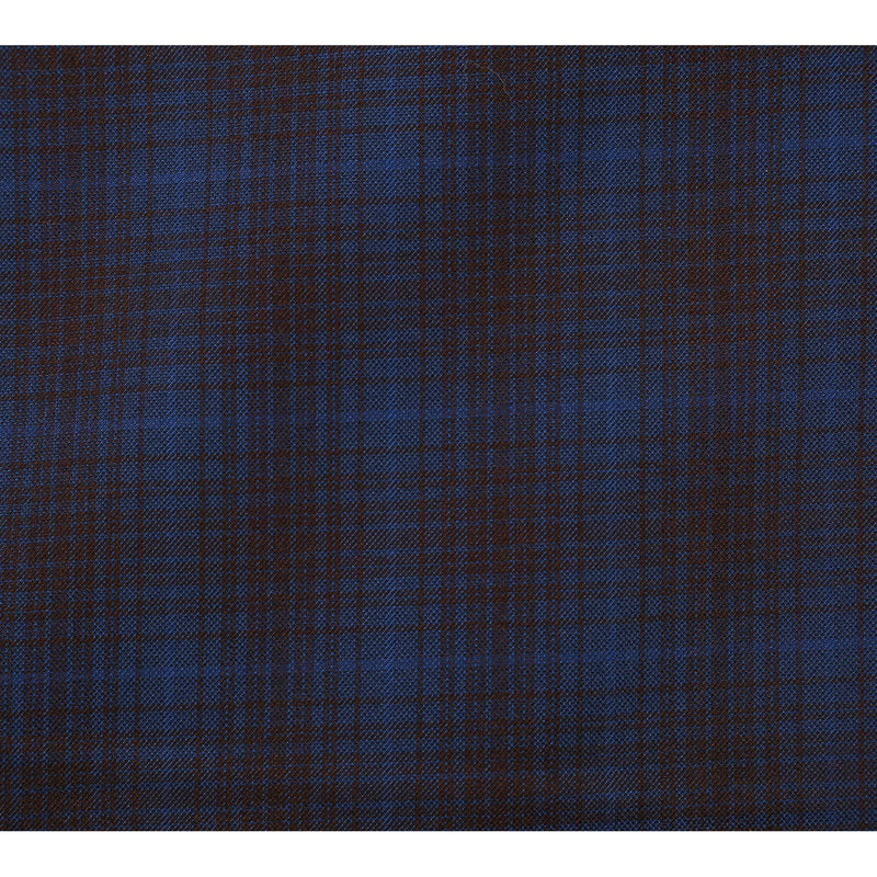 82-55-470EL Navy with Burgundy Check Suit