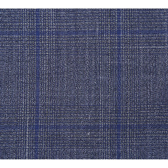 EL72-52-400 Gray with Blue Windowpane Wool Suit