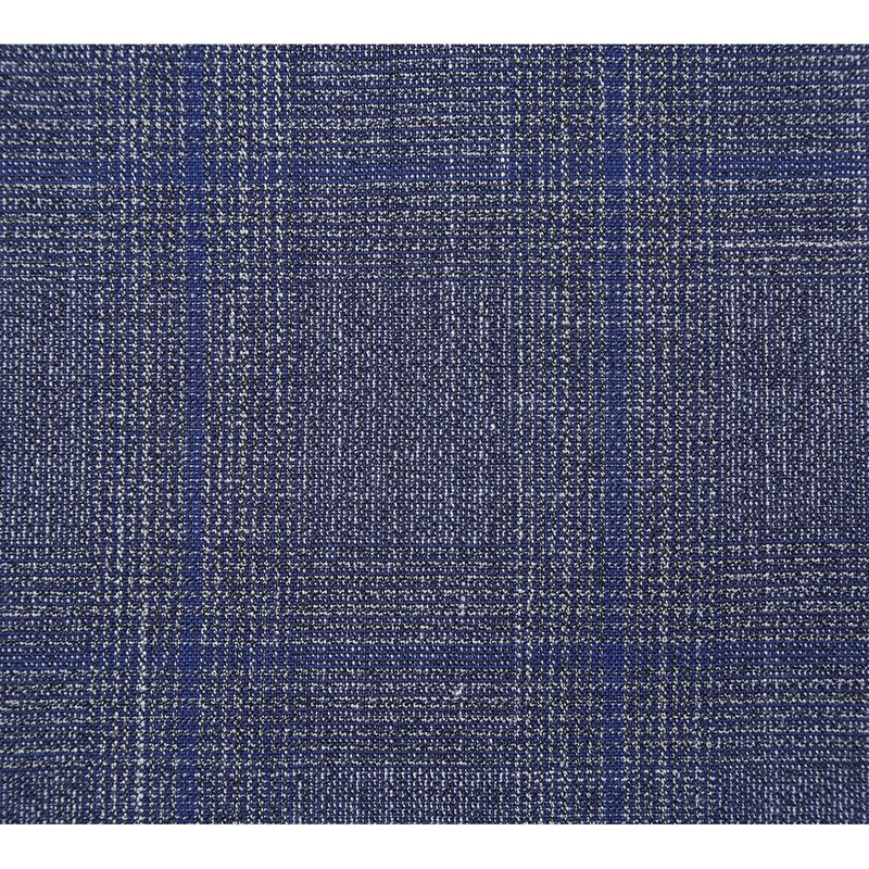 EL72-52-400 Gray with Blue Windowpane Wool Suit