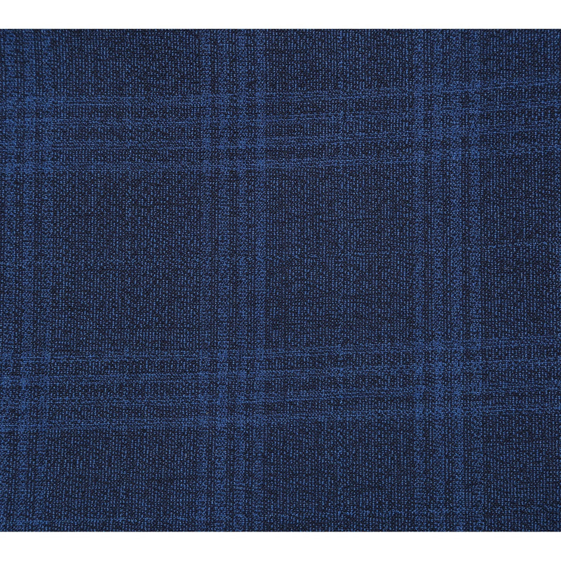 EL72-50-412 Airforce Blue Plaid Wool Suit